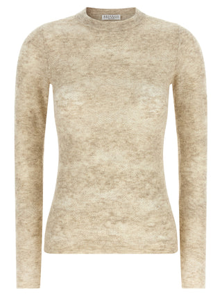 Cárdigan beige de seda