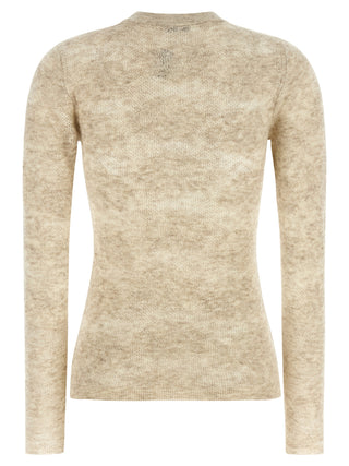 Cárdigan beige de seda