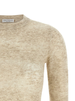 Cárdigan beige de seda