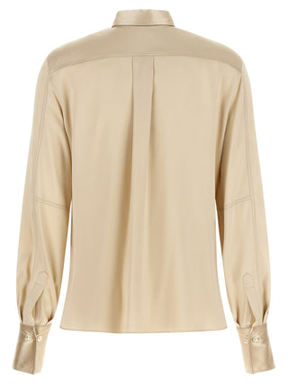 Beige Silk Blouse