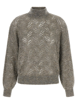 Gray Polyamide Cardigan