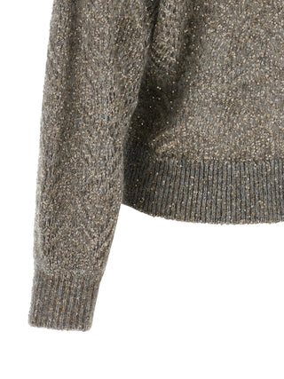 Gray Polyamide Cardigan