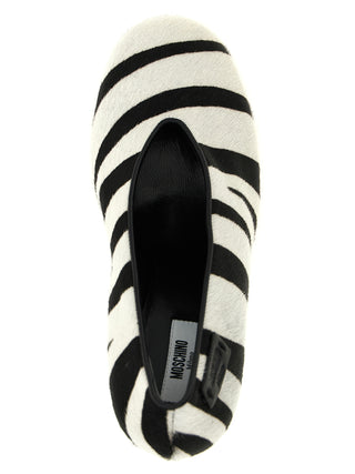 Bicolor Calfskin High Heel Pumps