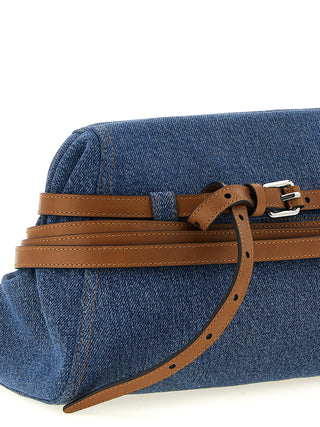 Blue Cotton Clutch Bag