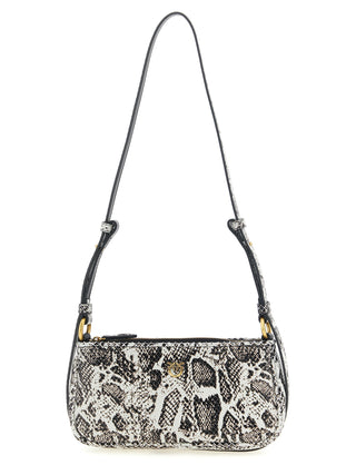 Gray Calfskin Crossbody Bag
