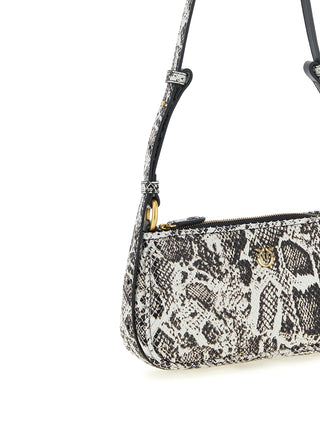 Gray Calfskin Crossbody Bag