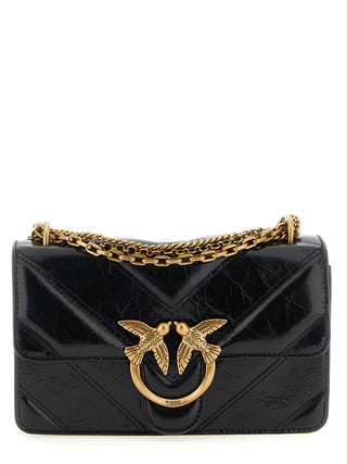 Black Calfskin Crossbody Bag