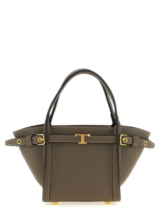 Gray Calfskin Tote Bag