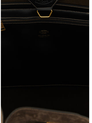 Brown Calfskin Tote Bag