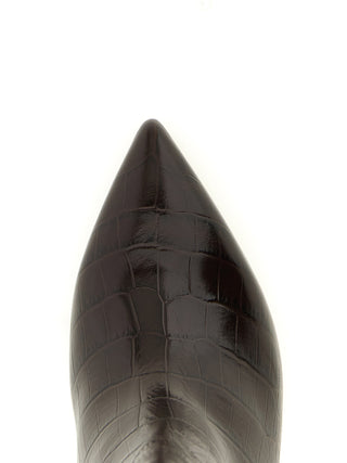 Brown Calfskin Over The Knee