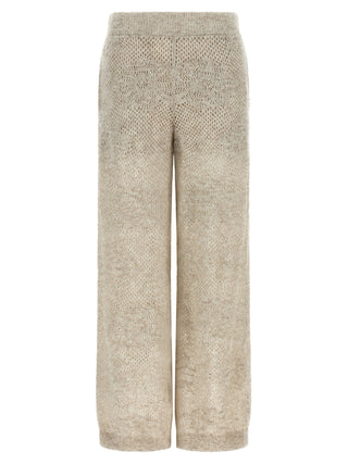 Beige Nylon Casual Pants
