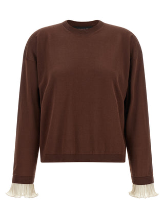 Brown Virgin Wool Cardigan