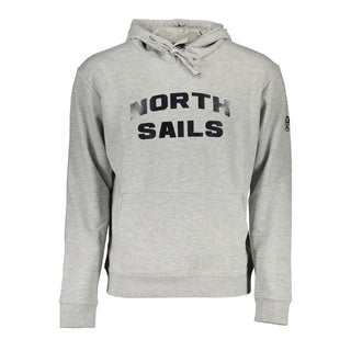 Sudadera de algodón gris para hombre