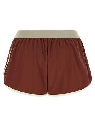Bordeaux Polyamide Bermuda Shorts