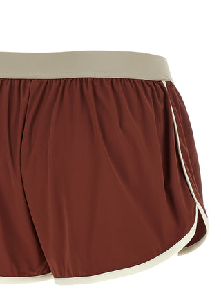 Bordeaux Polyamide Bermuda Shorts