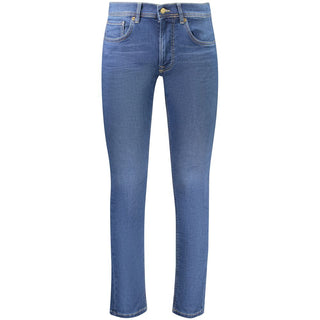 Jeans para hombre de algodón azul