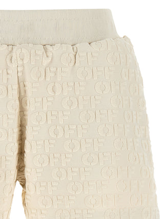 Beige Cotton Bermuda Shorts