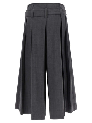 Gray Virgin Wool Bermuda Shorts