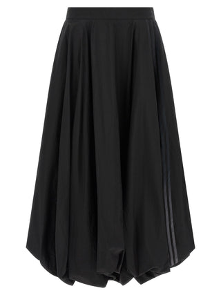 Black Polyamide Mini Skirt