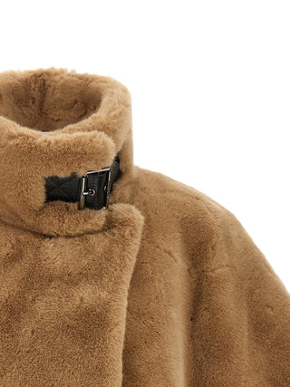 Beige Polyester Coat