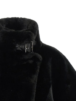 Black Polyester Coat