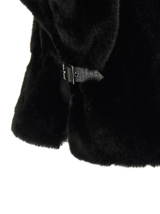 Black Polyester Coat
