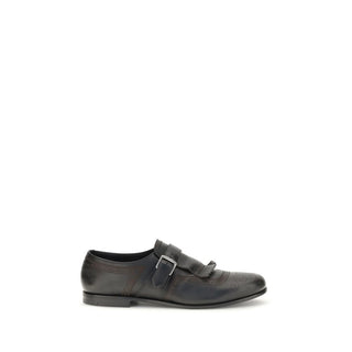 Black Calf Leather Bos Taurus Slip-On Loafers