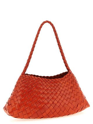 Orange Calfskin Shoulder Bag