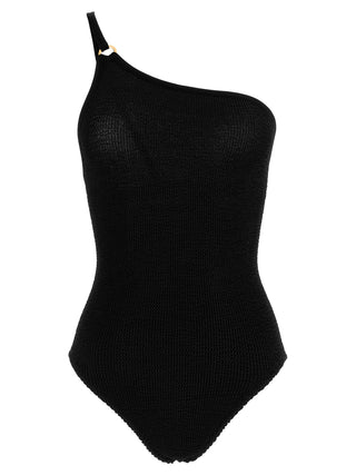 Black Polyamide One-Piece Swimsuit