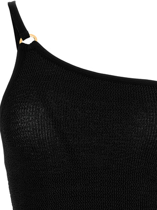 Black Polyamide One-Piece Swimsuit