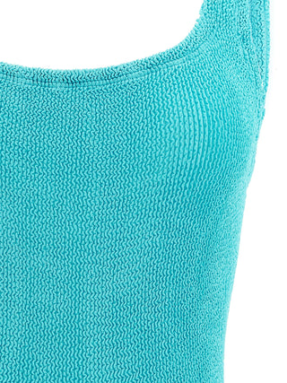 Blue Polyamide One-Piece Swimsuit