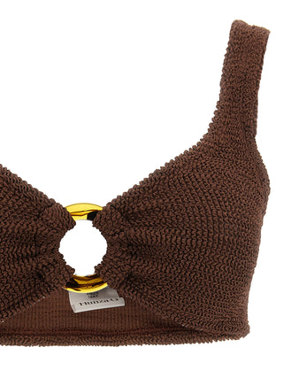 Bikini marrón de poliamida