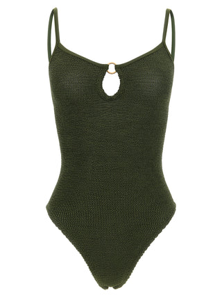 Bicolor Polyamide One-Piece Swimsuit