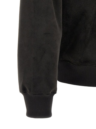 Black Recycled Polyester Sweatshirt