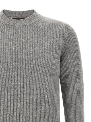 Gray Virgin Wool Cardigan