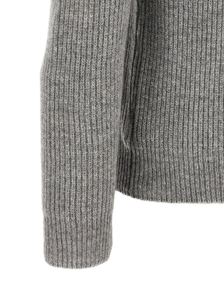 Gray Virgin Wool Cardigan
