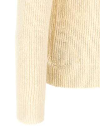 White Virgin Wool Cardigan