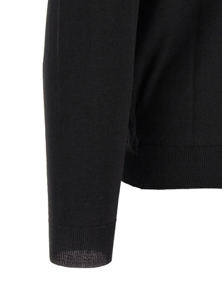 Black Virgin Wool Polo Shirt