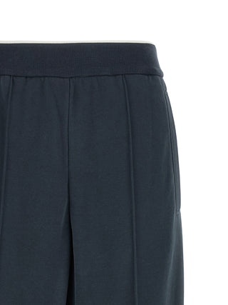 Blue Cotton Joggers (Workout Pants)