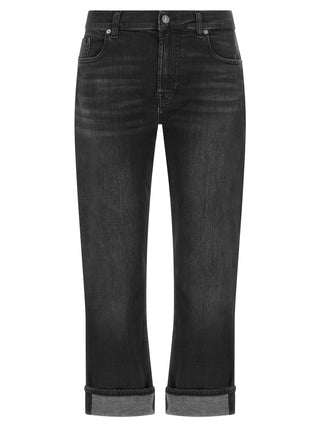 Black Cotton Relaxed Fit Jeans