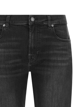 Black Cotton Relaxed Fit Jeans