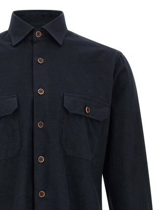 Blue Cotton Blouse