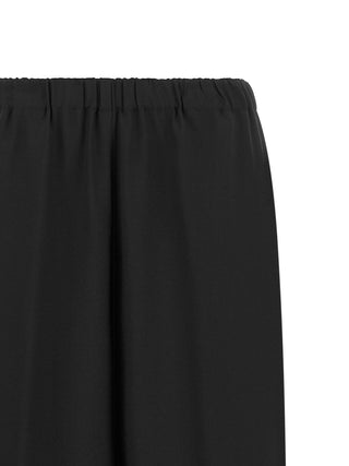 Black Virgin Wool Casual Pants
