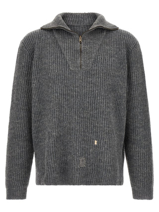 Gray Linen Cardigan