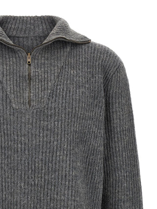 Gray Linen Cardigan