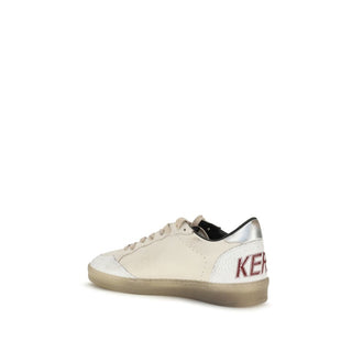 White Calf Leather Bos Taurus Low Top Sneakers