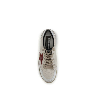 White Calf Leather Bos Taurus Low Top Sneakers
