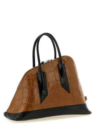 Bolso de mano Bos Taurus de cuero de becerro marrón