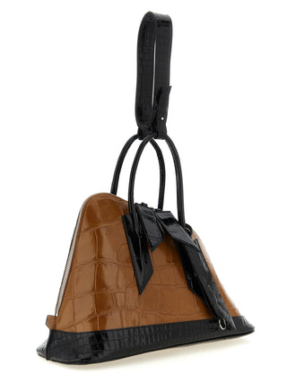 Bolso de mano Bos Taurus de cuero de becerro marrón