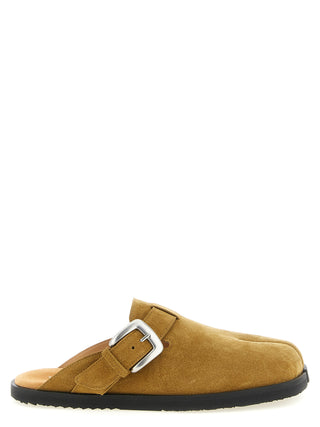 Brown Calfskin Mules